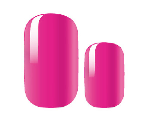 Image showing neon pink nail wraps